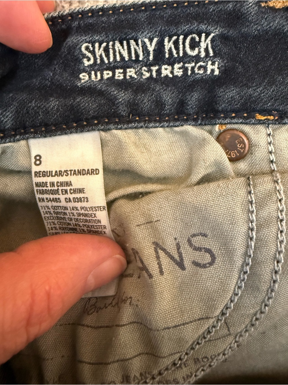 American Eagle Outfitters Dark Navy Skinny Jeans - Picture 7 of 7